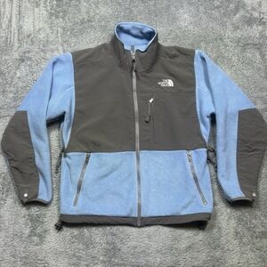 The North Face Denali Fleece Jacket Women's S Light Blue Full Zips Pockets SPOTS